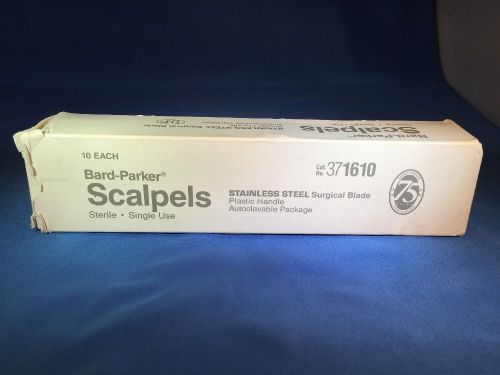Bard-Parker Stainless Steel Surgical Blade Scalpels (10 pcs) Sterile No. 371610