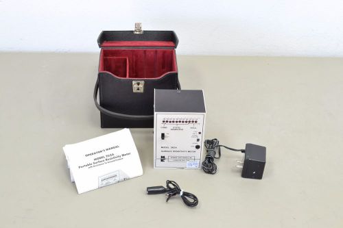 Monroe Surface Resistivity Meter 262A W/ Power Adapter,Probe,Manual &amp; Case 11349
