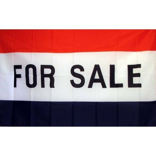 For Sale Flag 3ft x 5ft RWB Banner (1)