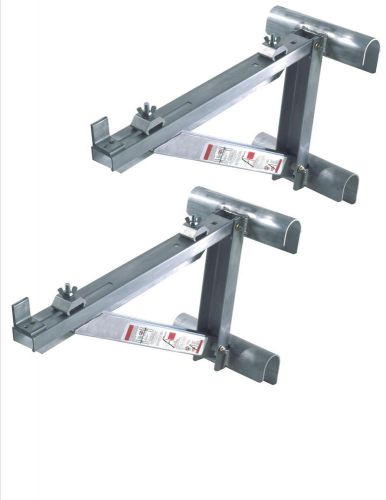 New - werner ac10-14-02 aluminum ladder jacks - span 2 rungs - up 14&#034; wide plank for sale