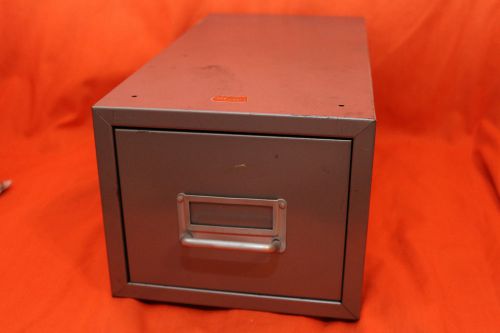 *RARE* Vintage GLOBE-WEIS Single Drawer File Index 3x5 Card CABINET Stackable