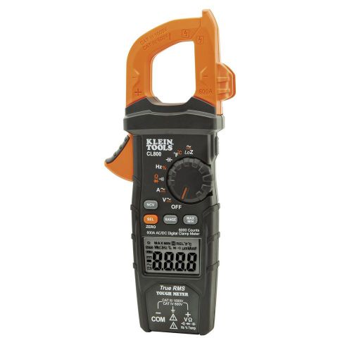 Klein Tools CL800 AC/DC Auto-Ranging 600 Amp Digital Clamp Meter