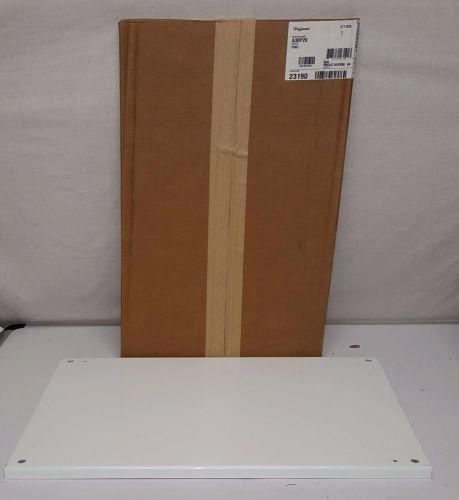 A30P20 Hoffman 27&#034; x 17&#034; White Electric Panel Back Plate Type 3R, 4, 4X