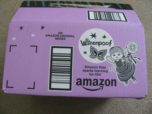 (1) AMAZON Wishenpoof Pink Box 10x7x5 inches Amazon Original Series Amazon Kids