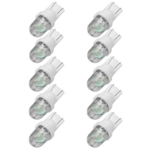 10pcs White T10 W5W LED Car Wedge Light SideNumber Plate Lamp Bulb DC12V A