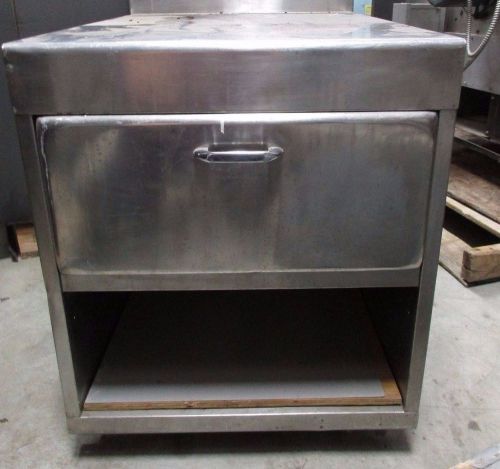 Stainless Steel Small Table w/ Drawer &amp; Bottom Shelf