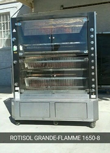 ROTISOL ROTISSERIE NATURAL GAS- Model 1650-8-WILL SHIP ANYWHERE