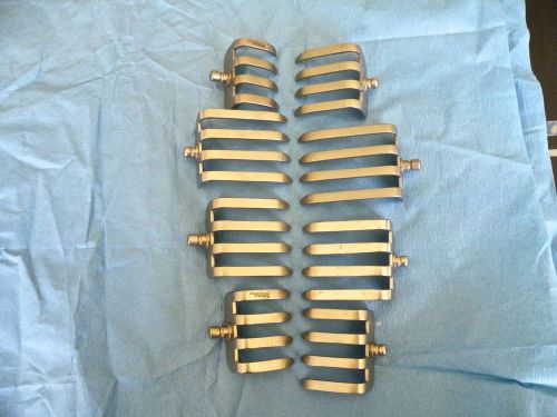 Aesculap retractor blades, 4 finger bv 46x for self retaining retractors  bv 43 for sale