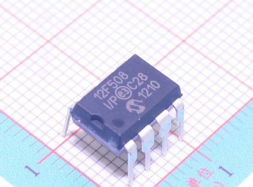 50 pcs/lot IC PIC12F508-I/P, 8-Pin, 8-Bit Flash Microcontroller