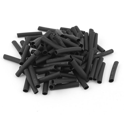 100pcs wrap wire black 4mm dia heat shrink tube sleeving 2:1 for sale