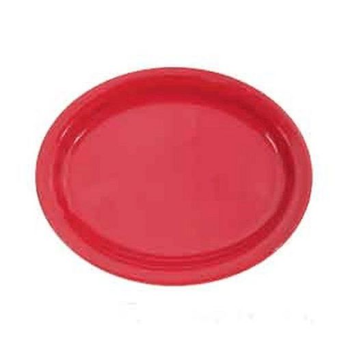 CAC China L-12NR-R Red Platter Narrow Rim 9.25 Inch - 1 Doz