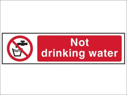 Scan - not drinking water - pvc 200 x 50mm for sale
