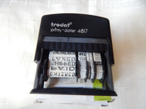 Trodat 4817 Self-inking 12 Message +  Dater, FREE SHIPPING