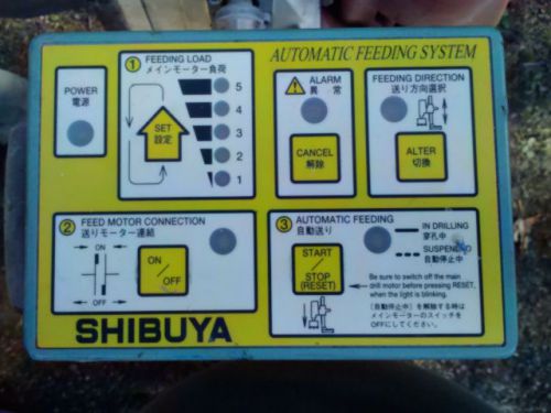 Shibuya af-22b automatic feeding system for core drilling drills (100 -120 volt for sale