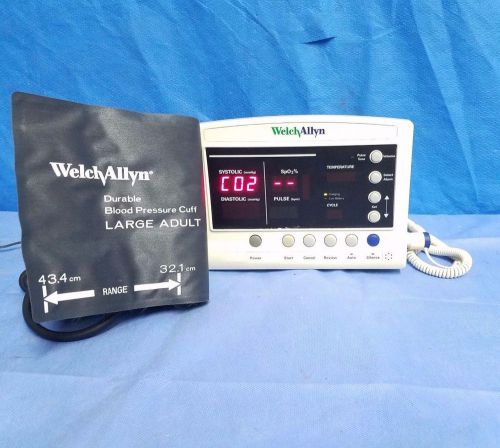 Welch Allyn 52000 Series Vital Signs Monitor w/ BP Cuff (large adult) and Temp.