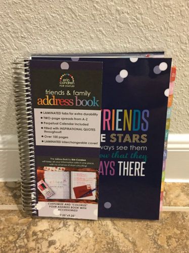 Erin Condren Telephone Address Book  Planner Life Planner Calendar Blue