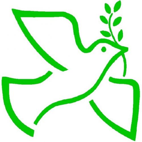 30 Custom Green Dove Art Personalized Address Labels