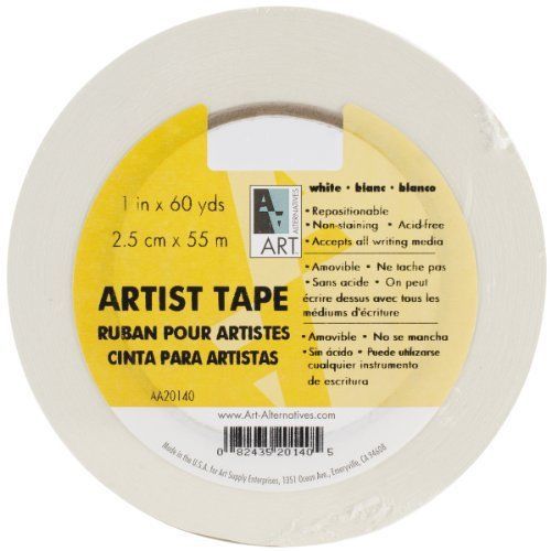 Art Alternatives Economy White Artists Tape - 1 Inch X 60 Yards