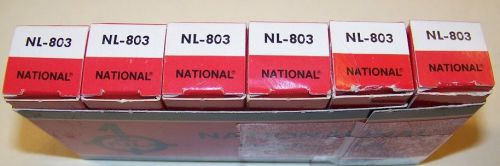 Lot of 6 new National NL-803 Nixi display tubes in the original boxes for 1 bid!
