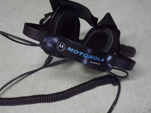 Motorola BDN6645A Noise-Cancelling - Heavy Duty Dual Muff Racing Headset - NEW