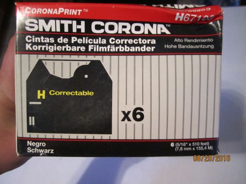 Smith Corona Typewriter Correctable Film Ribbons H Series H 67108 Pack Of 5 3p
