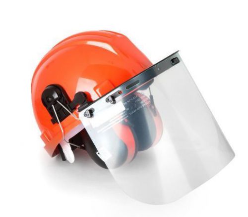 New hard hat safety construction adjustable ansi work full hearing protection for sale