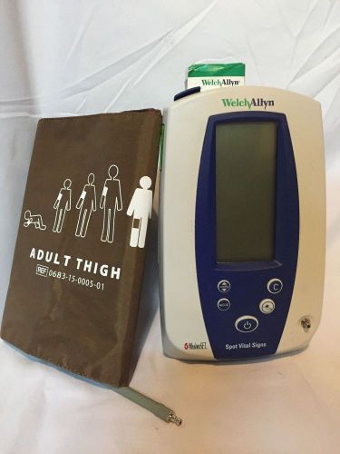 Welch Allyn Spot Vital Signs Monitor, w/ BP cuff and covers, warranty