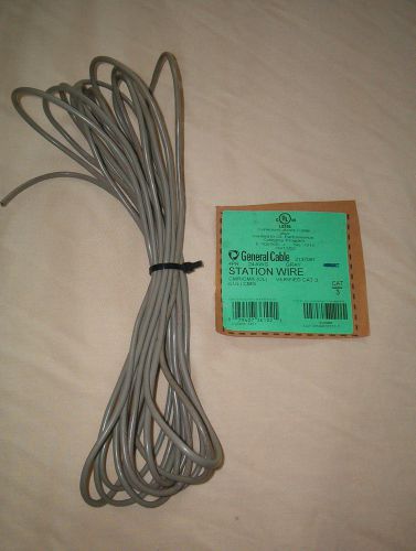 General Cable Station Wire 4PR  24AWG  Gray    26 feet  Same Day Shipping