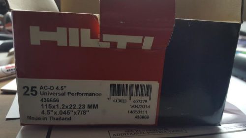 Hilti 24-pack abrasive blade   universal cut-off wheel #436656 for sale