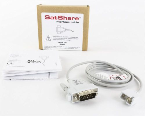Masimo SatShare SL02 1362 SpO2 Interface Data Transfer Cable New Guaranteed