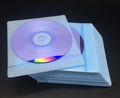 Bravo Sport - Multi-Color CD/DVD Sleeves - 100 Pack - 4 Color Optional (Blue)
