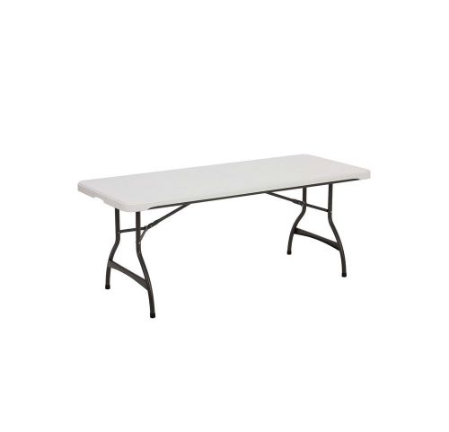 Lifetime 6 Commercial Grade Stacking Folding Table White Granite Select Quantity
