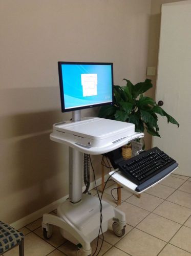 Enovate lcd patient data entry powered medical cart workstation for sale