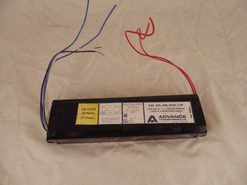 Advance Transformer HM-1P20-1-TP 120v 60HZ .27AMP  Ballast YY3 M