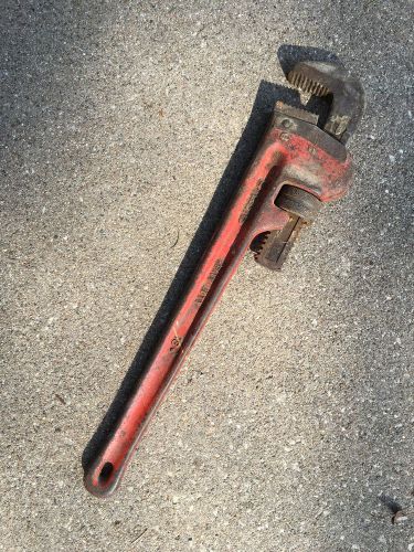 Ridgid pipe wrench 18 inch monkey wrench heavy duty for sale