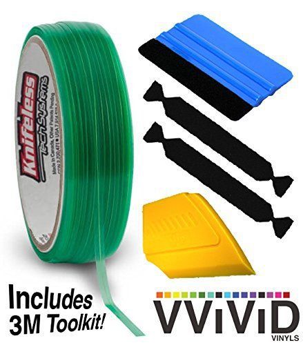 VViViD Knifeless Vinyl Wrap Cutting Tape Finishing Line 10M Plus 3M Toolkit