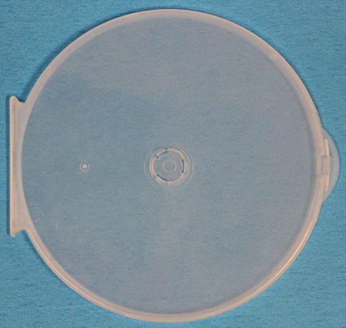 100 Clear Round ClamShell CD DVD Case, Clam Shells with Lock