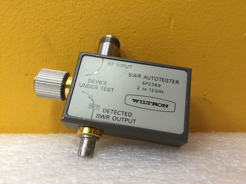 Wiltron Anritsu SP2369, 2 to 12 GHz, 30 dB, Type N / BNC (F) / GPC-7, Autotester