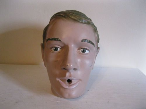 vintage hard plastic composite mannequin head