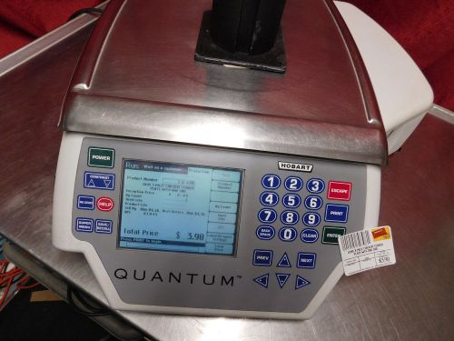 THROUGHLY CLEANED! Hobart Quantum Max deli Touch Screen Scale Printer 29252-069