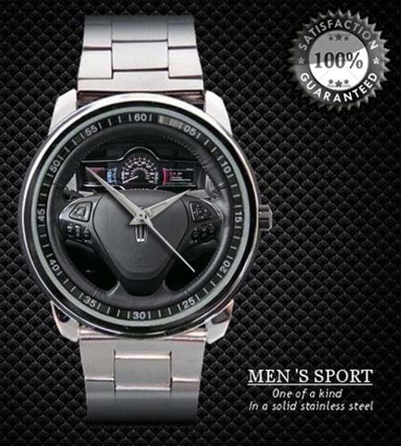 2013 lincoln MKS Eco Boost Steering Wheel Sports Design On Sport Metal Watch