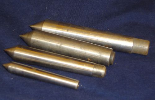 Lot of four  morse taper  mt 1, 2, 3 lathe grinder dead center machinist tool for sale