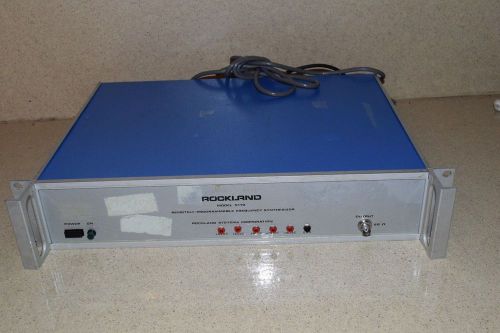 ROCKLAND MODEL 5110 PROGRAMMABLE FREQUENCY SYNTHESIZER (GG)