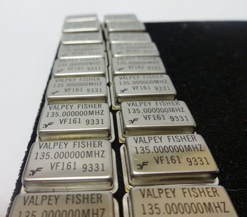 20 pc Lot VALPEY FISHER 135.000000 MHZ Crystal Oscillator VINTAGE Lot VF161 9331