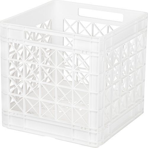 IRIS Supreme Stacking Crates, White - Set Of 3