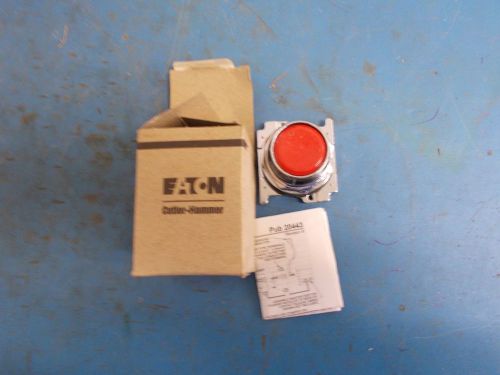 Eaton cutler hammer red pushbutton, 10250t102, series a1 for sale