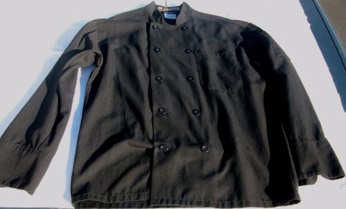 Chef Coat 1 Aramark Black Size XS (Extra Small) Long Sleeve 100% Polyester
