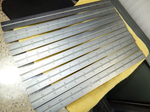 1-starrett #4rgrad hardened slotted 12&#034; ruler new without package 8,16,34,64ths for sale
