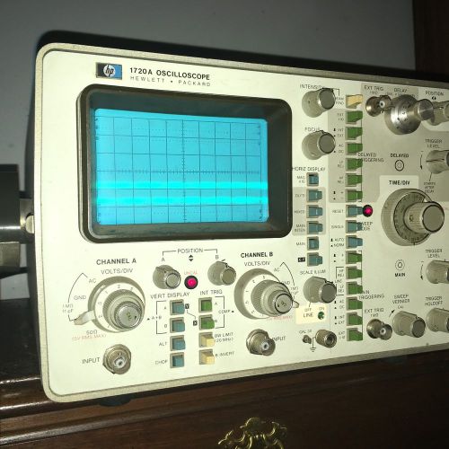 Very Nice Working HP 1720A Oscilloscope + manual