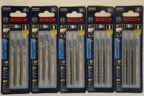 Lot of 15 bosch t121gf3 jigsaw blade 3-5/8-inch x 30-tpi bim speed for metal for sale